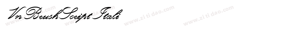 VnBrushScript Itali字体转换